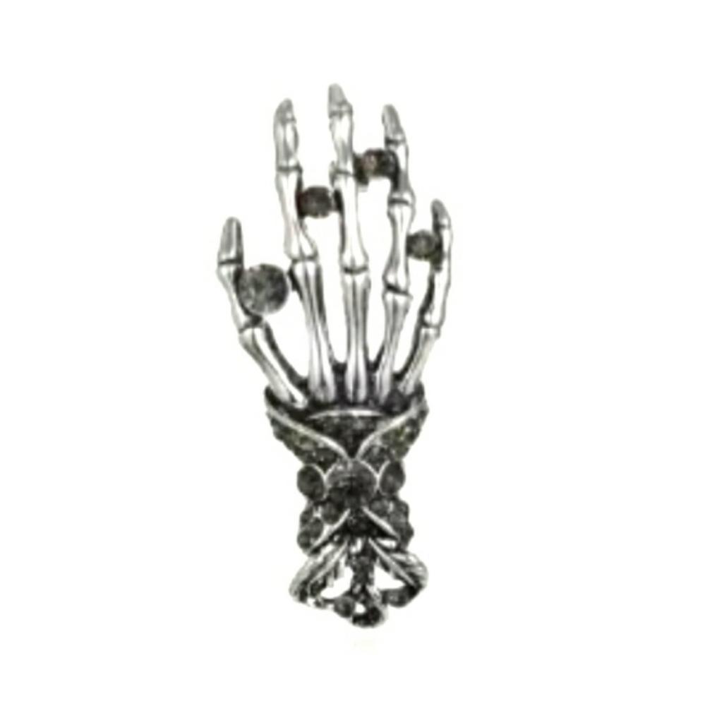NEW Skeleton Hand Brooch Pin